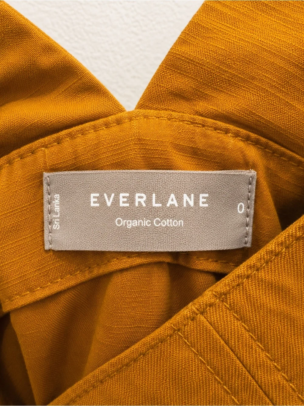 Everlane The Fatigue Apron‎ Jumpsuit in Amber Gold Size 0